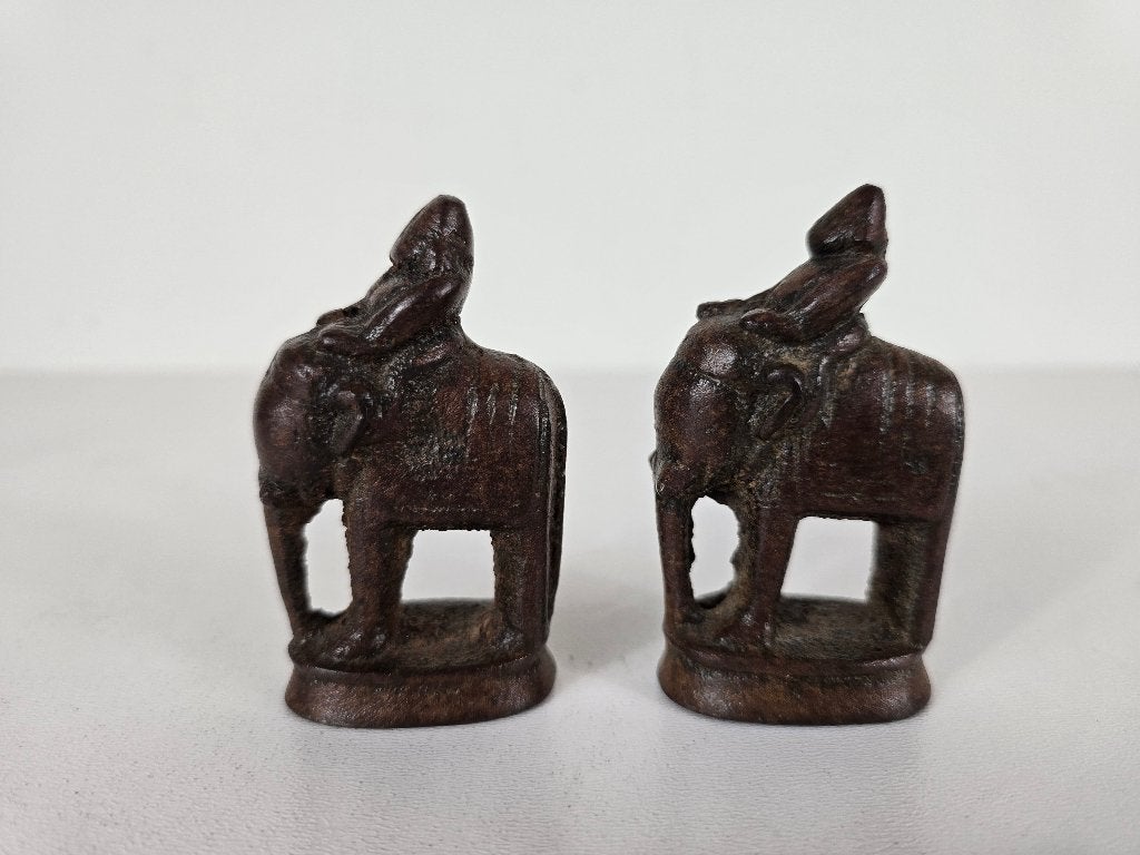 Opiumgewichten olifantenruiter, ijzer, Birma midden 19e eeuw, Antiek en Kunst, Ophalen of Verzenden