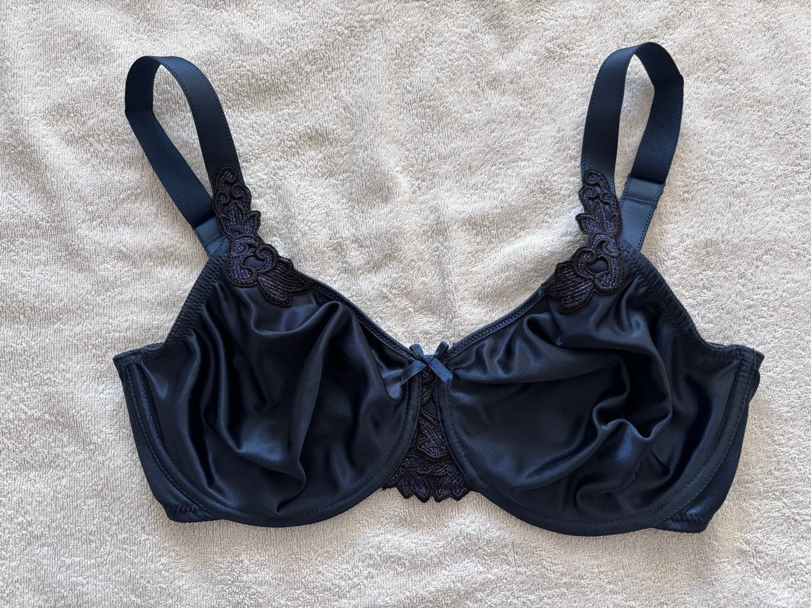 Chantelle minimizer BH - 75f donkerblauw met kant  zgan, Ophalen of Verzenden, Blauw, BH