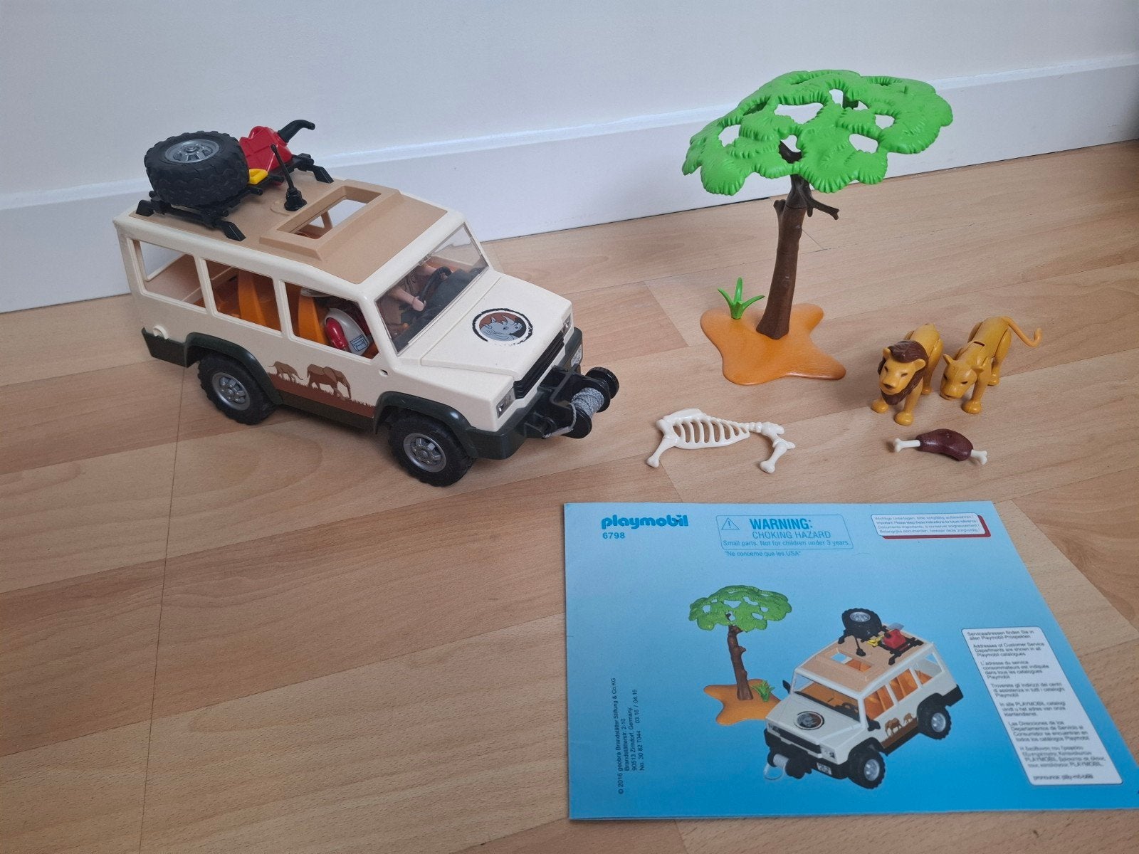 Playmobil Safari Jeep met Leeuwen en Accessoires, Wild life, Gebruikt, Complete set, Voertuig