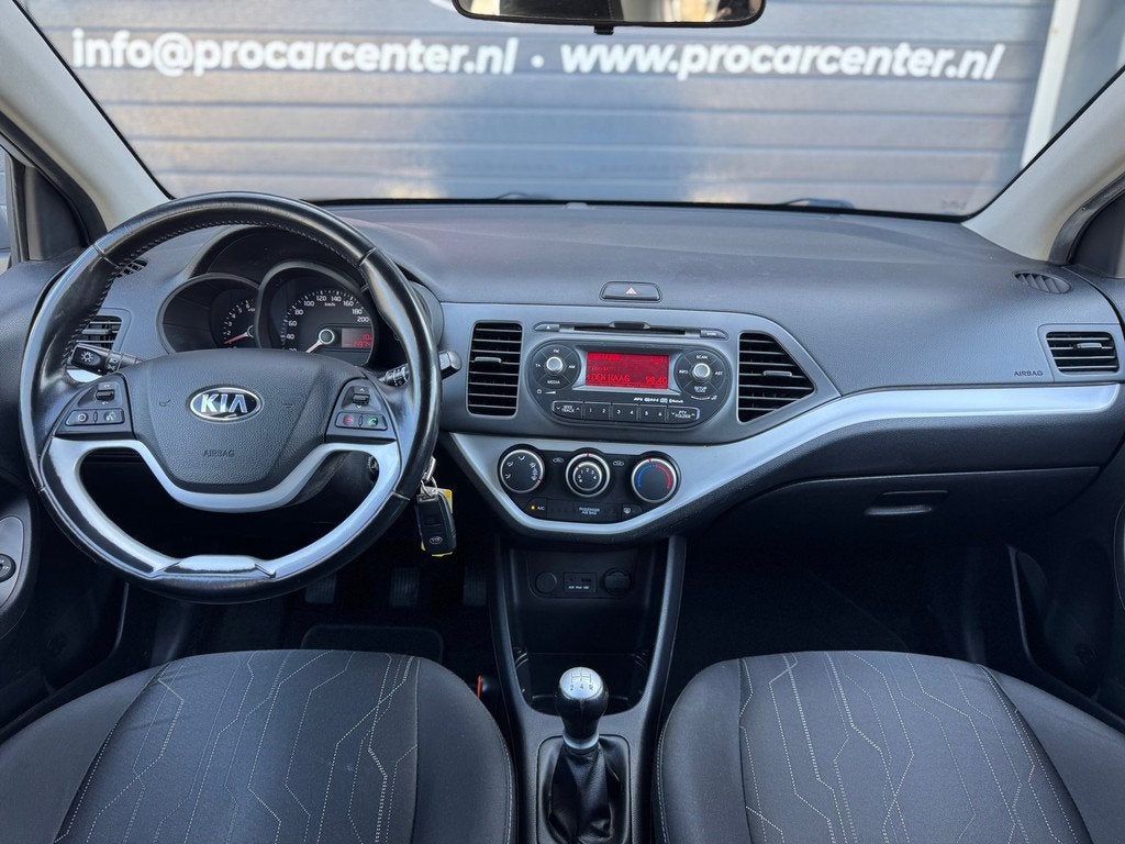 Kia Picanto 1.0 CVVT BusinessLine AIRCO|EL.RAMEN|NAP|APK, Auto's, Kia, Voorwielaandrijving, Euro 5, Stof, Gebruikt