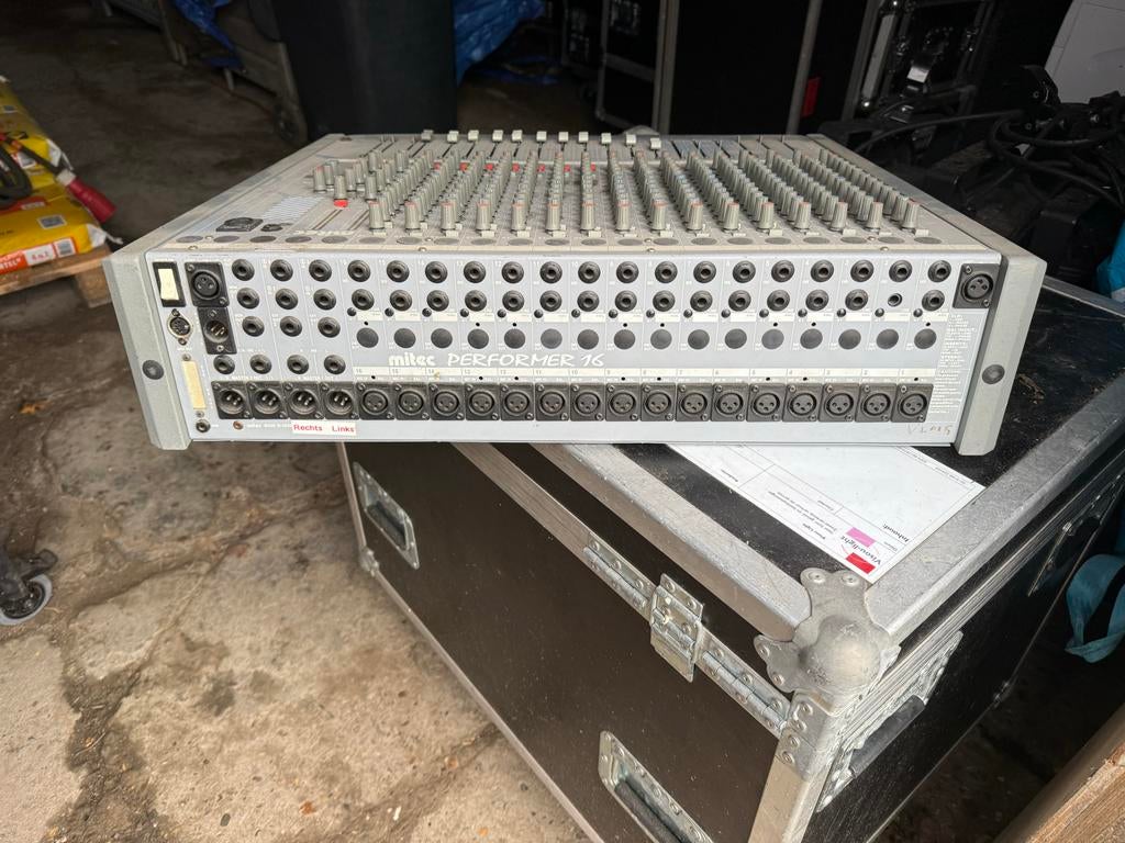 Mitec Performer 16 Mengpaneel - Gebruikt, Ophalen, Gebruikt, 10 tot 20 kanalen, Microfooningang