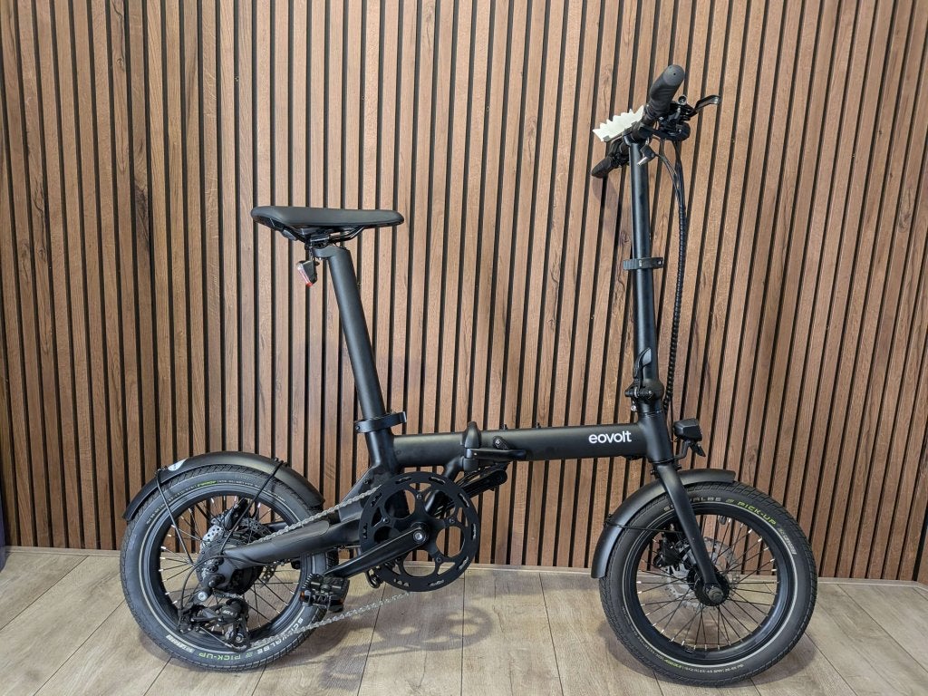 Nieuwe Eovolt elektrische vouwfiets Morning 16 v2 zwart, Fietsen en Brommers, Fietsen | Vouwfietsen, 16 tot 18 inch, Versnellingen