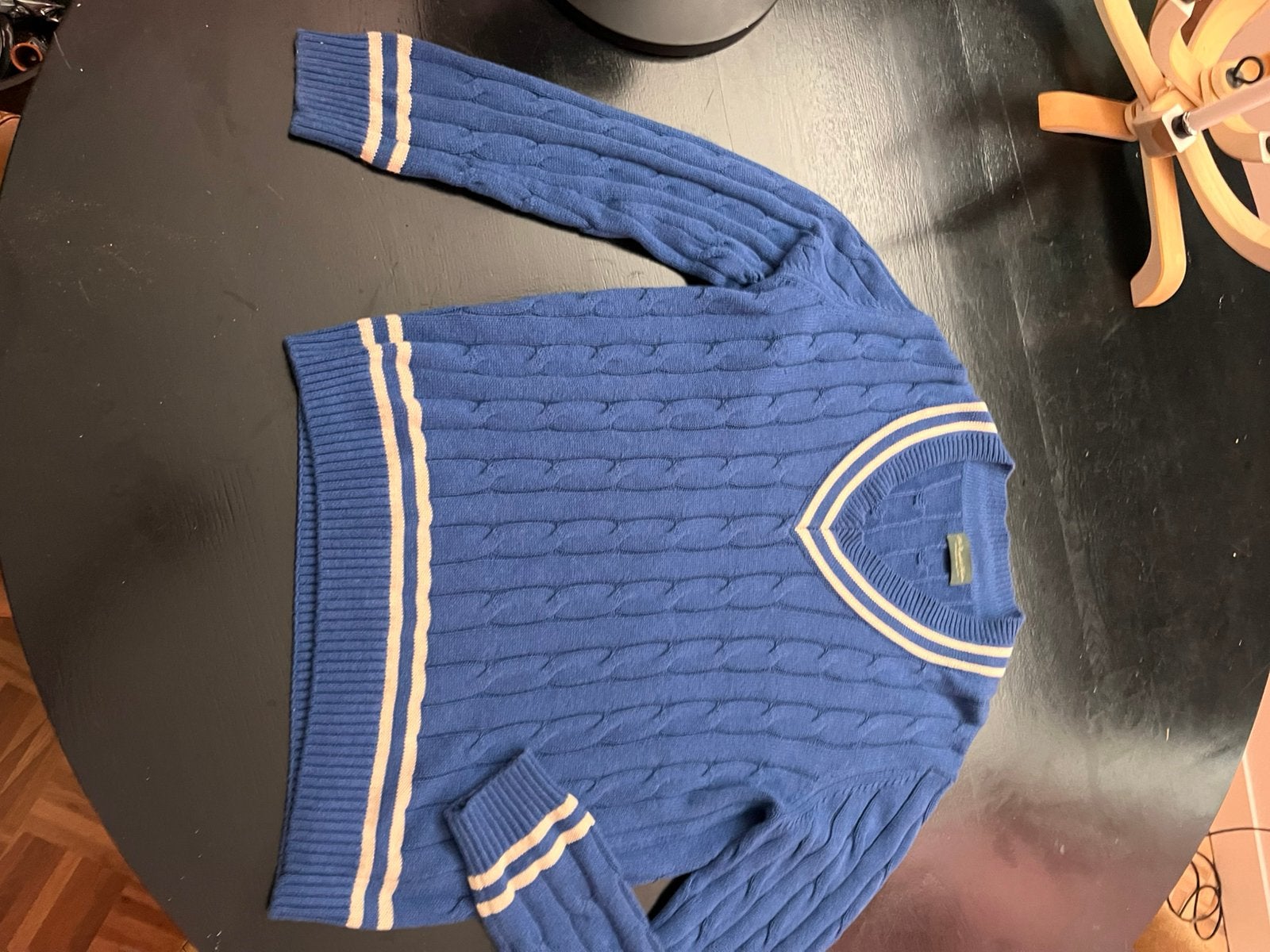 Katoenen trui kobalt blauw maat L the english hatter, Ophalen, Zo goed als nieuw, Maat 52/54 (L), Blauw