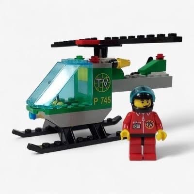 Lego City Helikopter 6425 met piloot, Lego, Ophalen of Verzenden, Compleet, Complete set