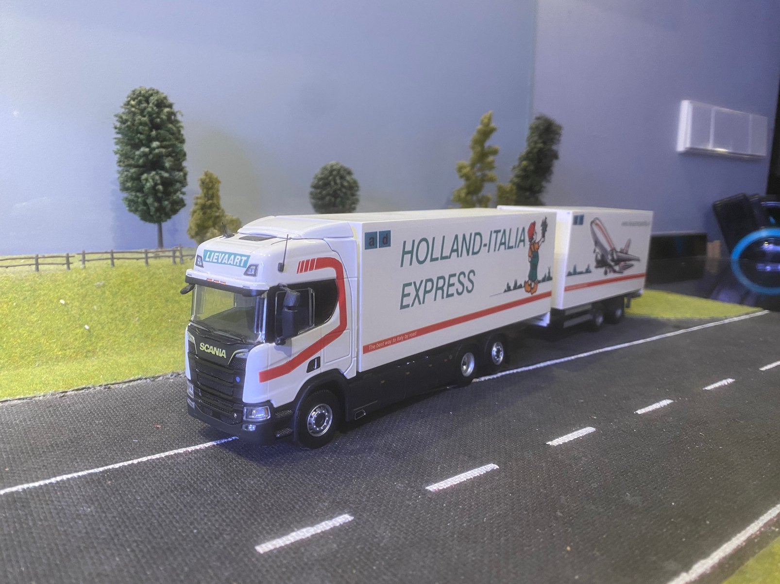 Scania next moterwagen met wipkar van Lievaart, Ophalen of Verzenden, Zo goed als nieuw, Bus of Vrachtwagen, Tekno
