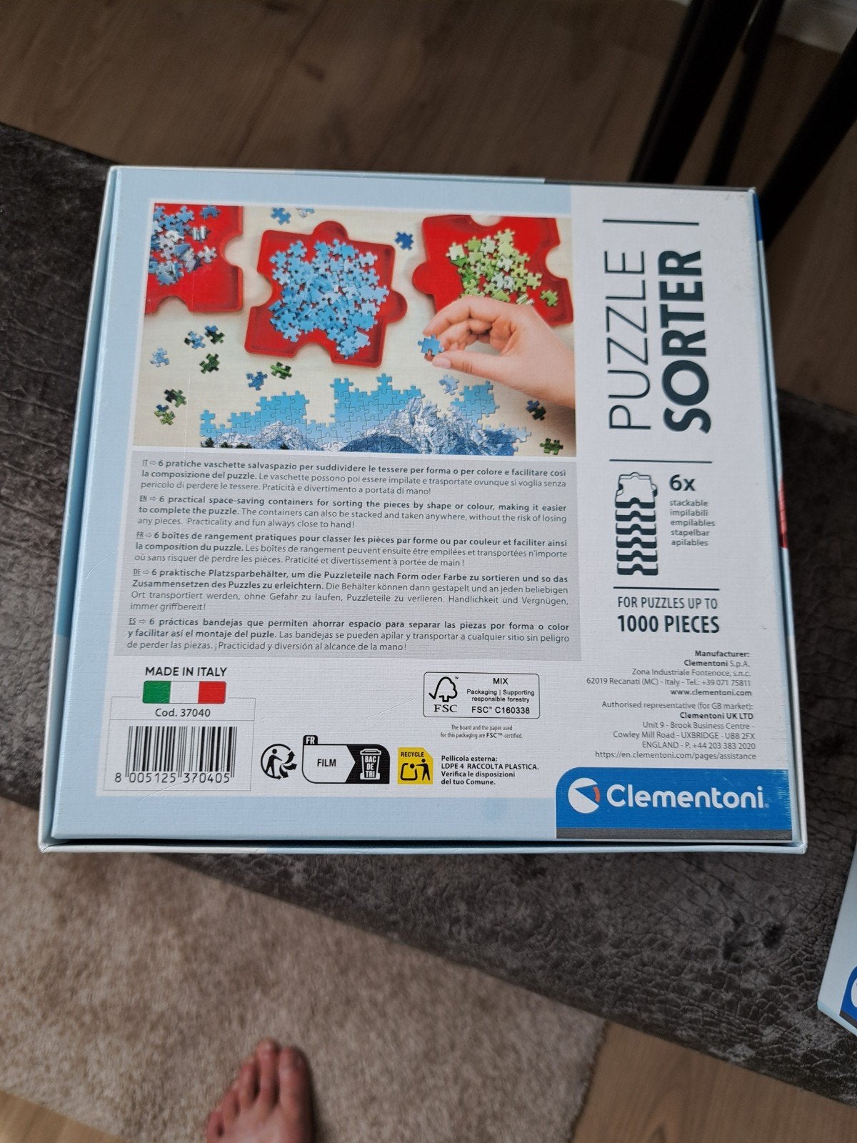 Clementoni Puzzle Sorter - 2 stuks voor 1000 stukjes, Ophalen, Nieuw, Clementoni