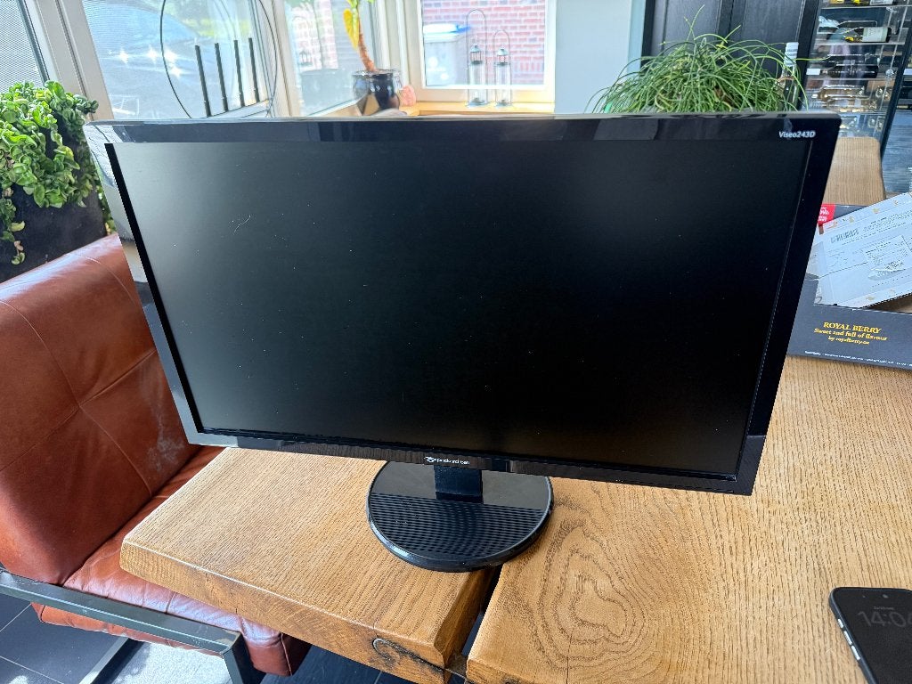 24 Inch Full HD Monitor – Werkt Perfect!, Packard Bell, Kantelbaar, Full HD, Ophalen of Verzenden