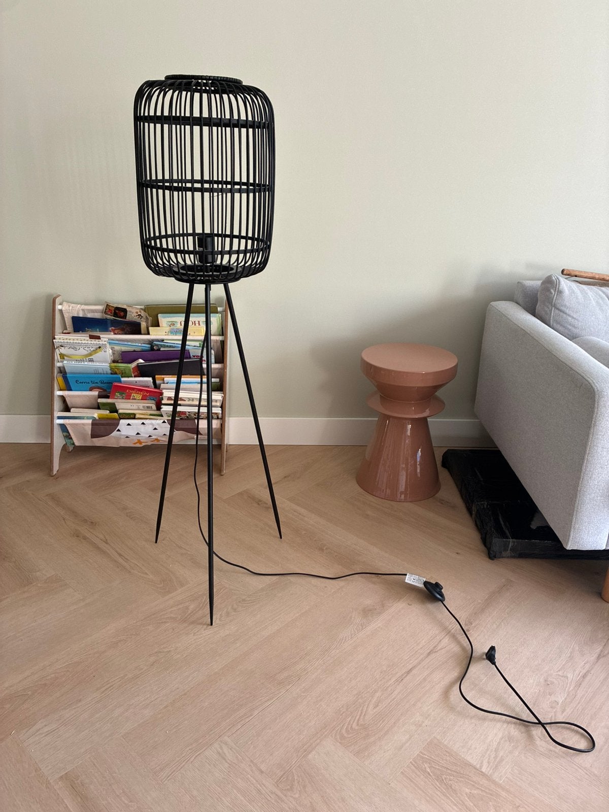 Vloerlamp Balan zwart, Ophalen, Zo goed als nieuw, 150 tot 200 cm