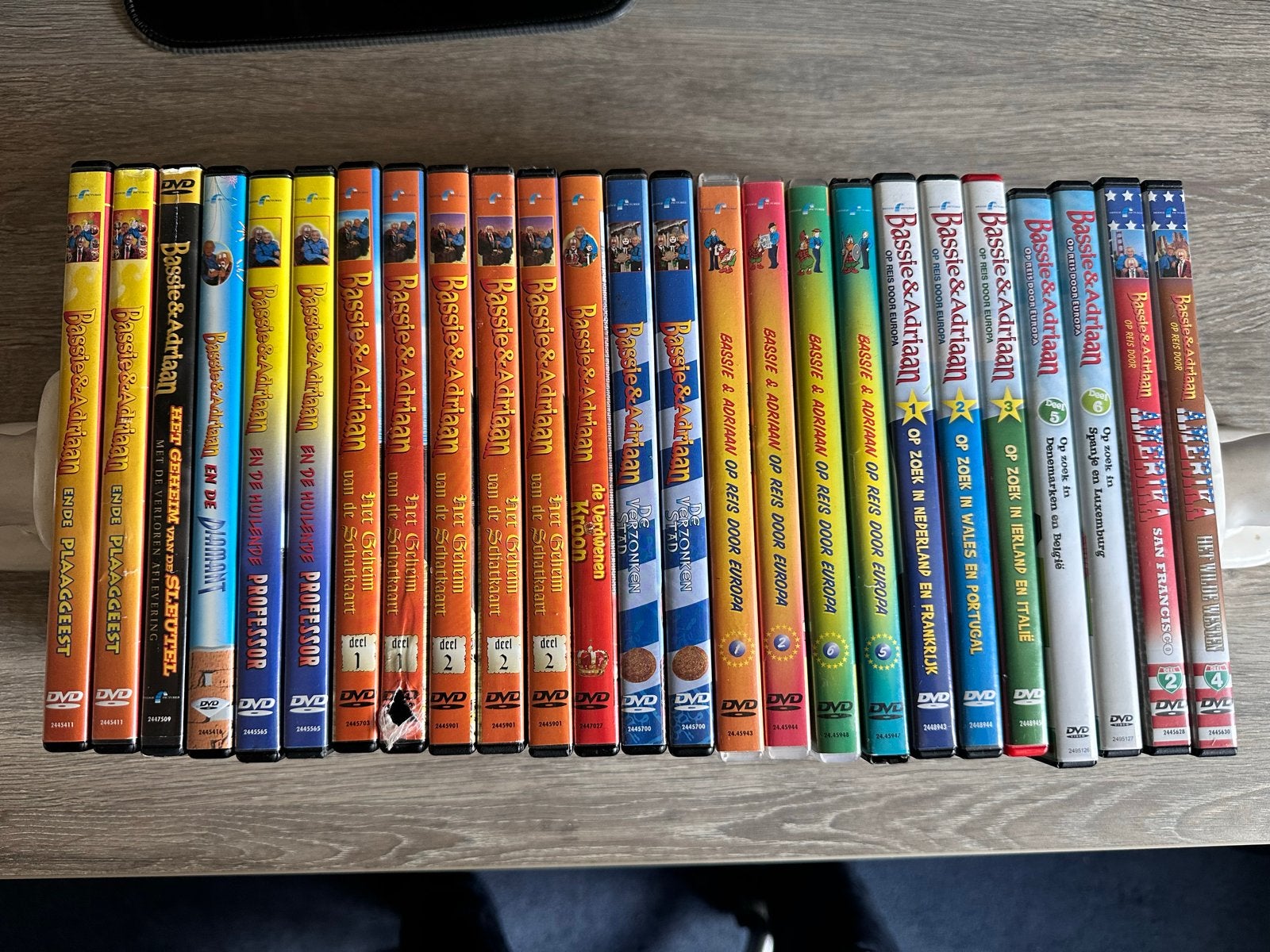 Grote collectie Bassie & Adriaan dvd's, Gebruikt, Alle leeftijden, Tv-serie, Familie