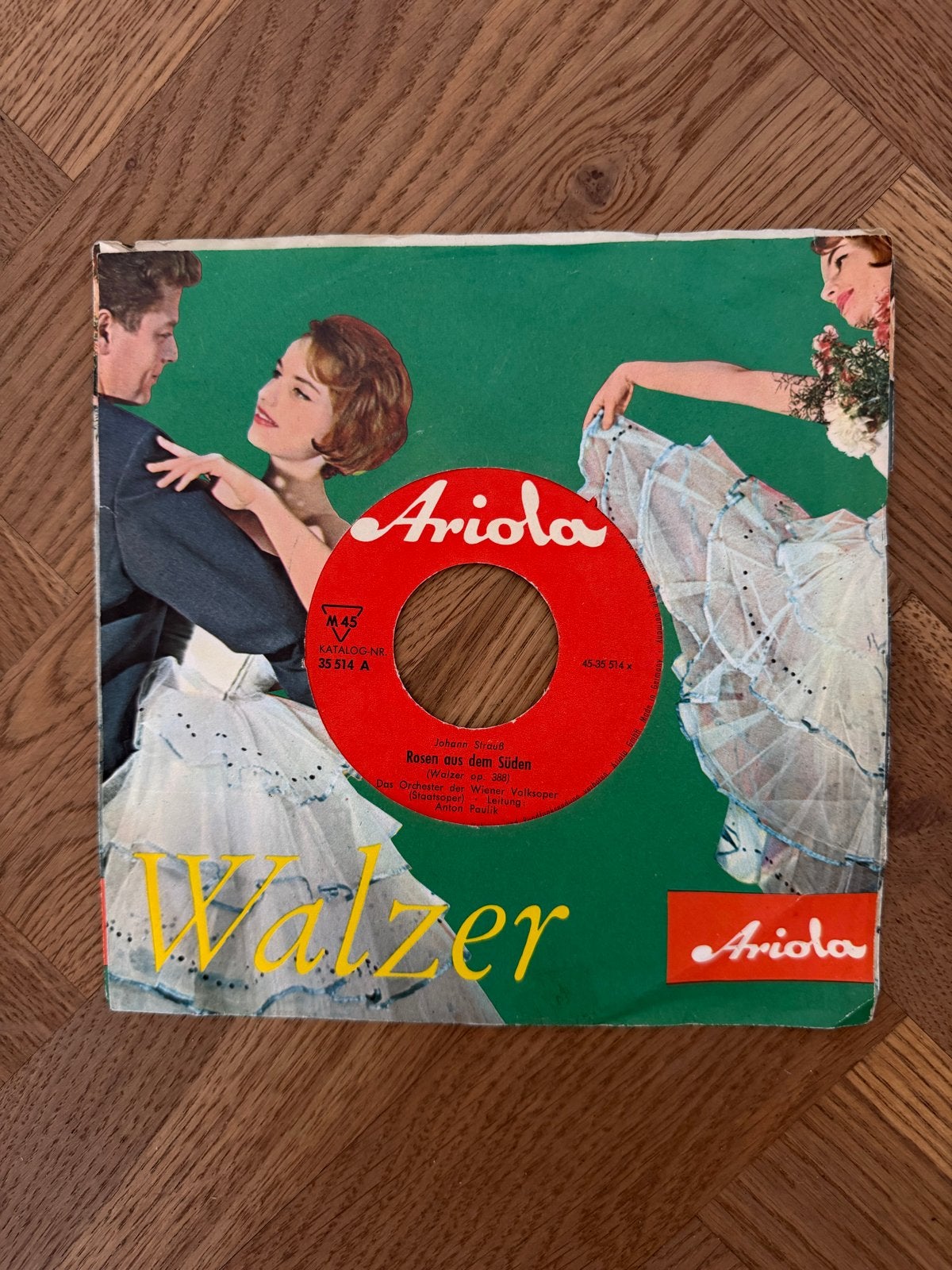 Ariola Walzer - Single Johann Strauss - Rosen aus dem Süden, Ophalen, Gebruikt, Klassiek, 7 inch