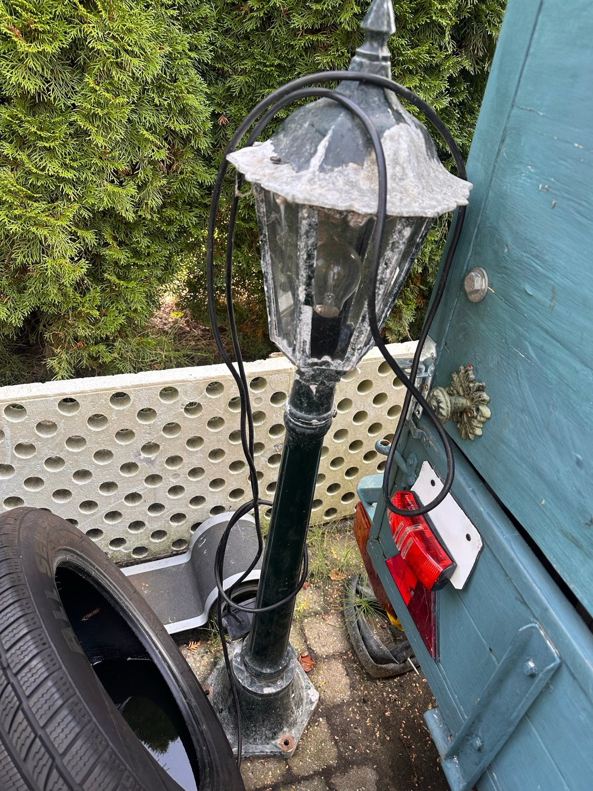 Klassieke Tuinlantaarn - Sfeervolle Buitenverlichting, Ophalen, Gebruikt, Minder dan 50 watt, Staande lamp