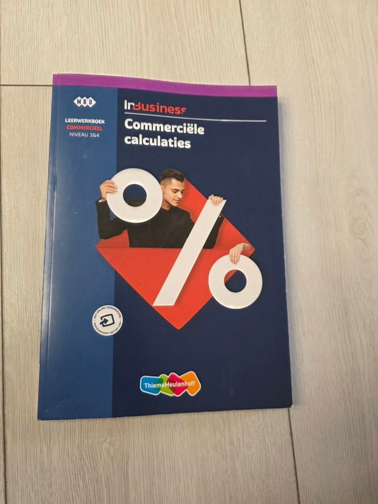InBusiness Commerciële calculaties leerwerkboek, Ophalen of Verzenden, Zo goed als nieuw, Cees van den Berg, Henk Tijssen, MBO