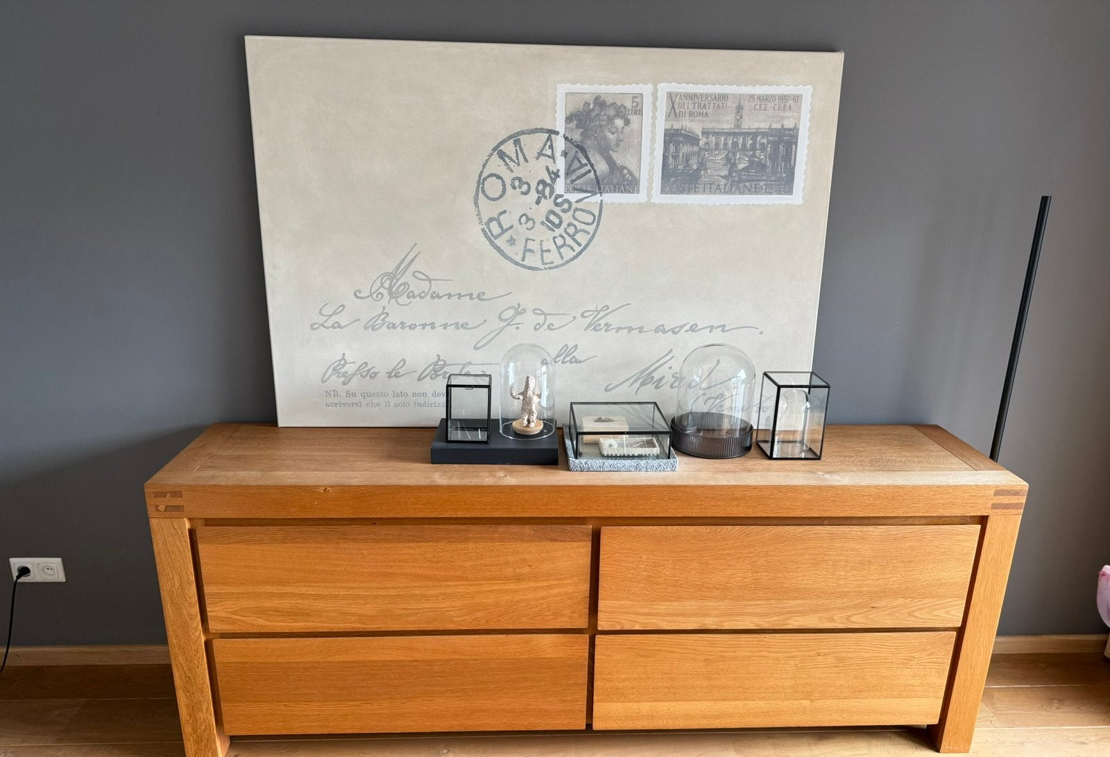 Dressoir eiken dressoir van goosens, Ophalen, Zo goed als nieuw, 25 tot 50 cm, 200 cm of meer