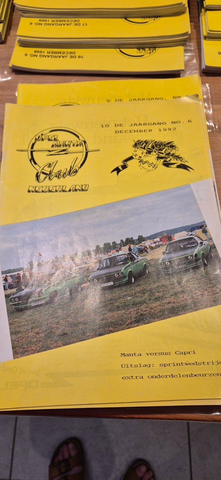 Opel Manta Club Nederland tijdschriften - 28 jaar, Ophalen, Zo goed als nieuw, Overige typen