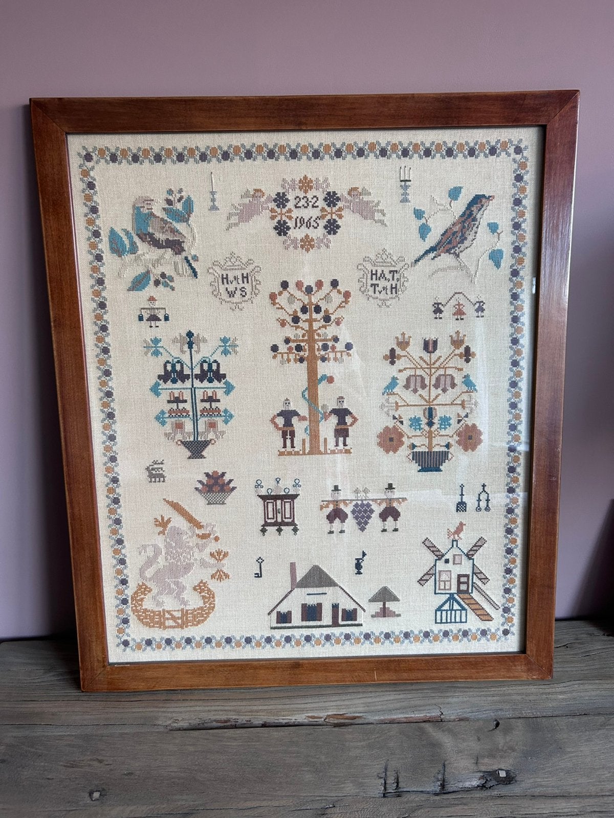Oude merklap, Antiek en Kunst, Antiek | Kleden en Textiel, Ophalen