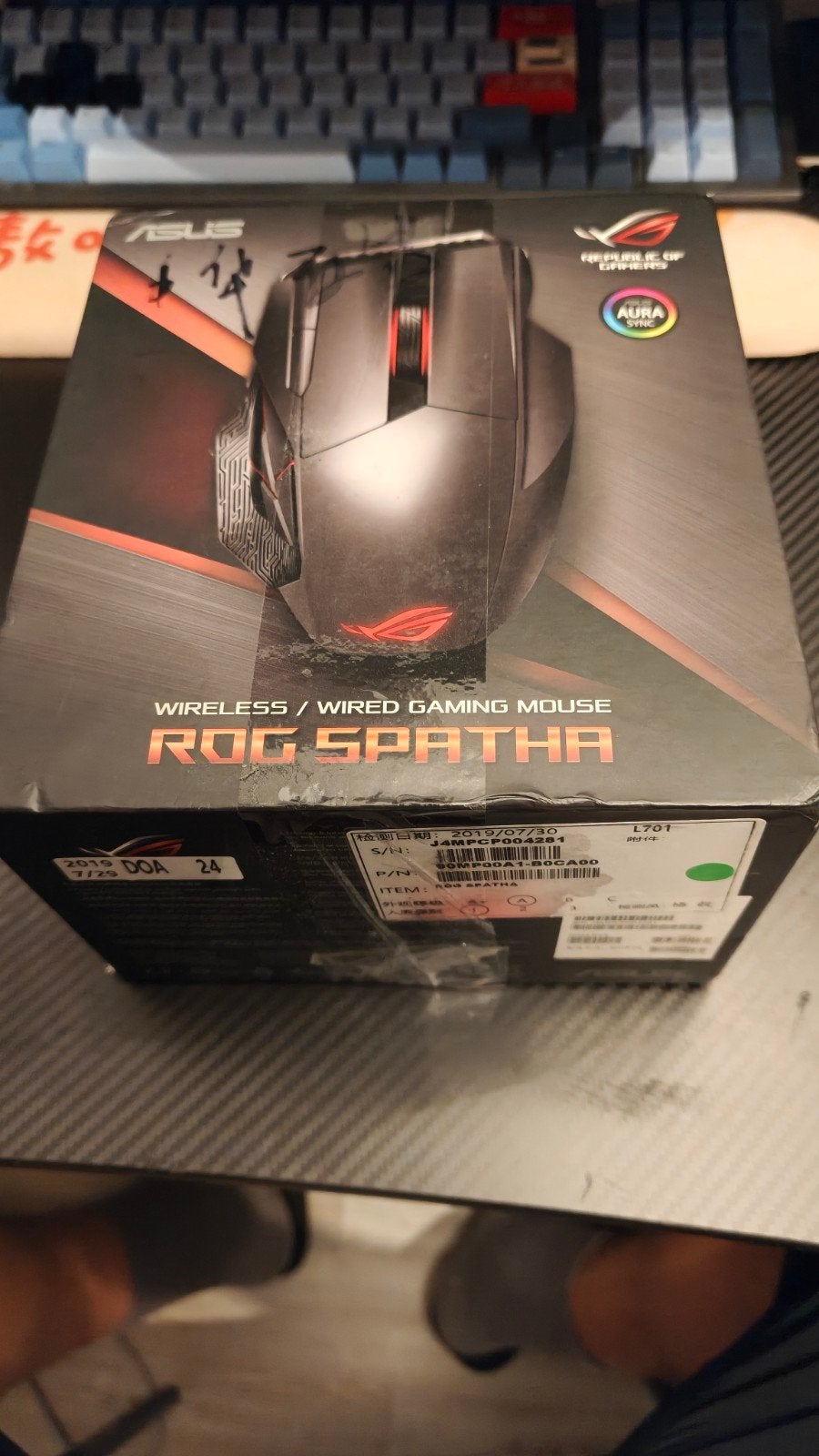 ASUS ROG Spatha Gaming Muis - Bedraad/Draadloos, Rechtshandig, Muis, Gaming muis, Ophalen of Verzenden