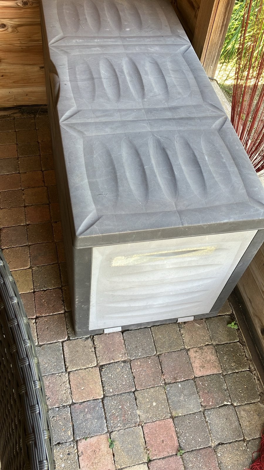 Grote kunststof opbergbox voor buiten, Ophalen, Gebruikt, Kunststof, Overige typen