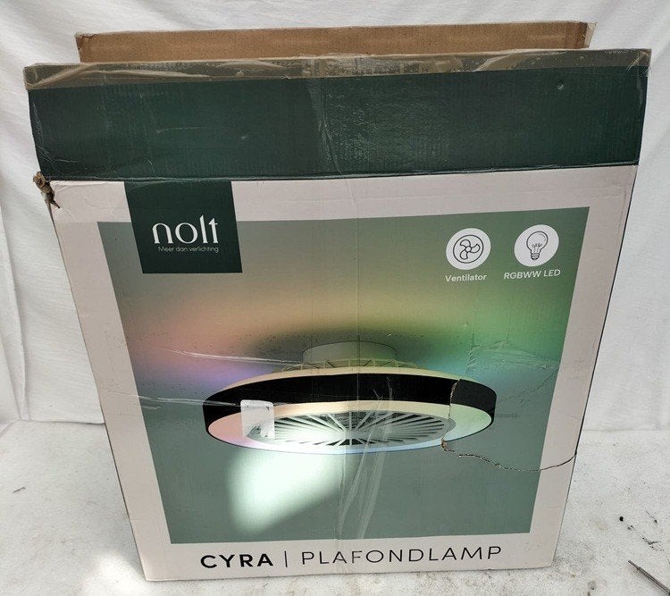 Plafondventilator met verlichting plafondlamp met ventilator, Dimbaar, 50 cm, Nieuw, Overige fittingen