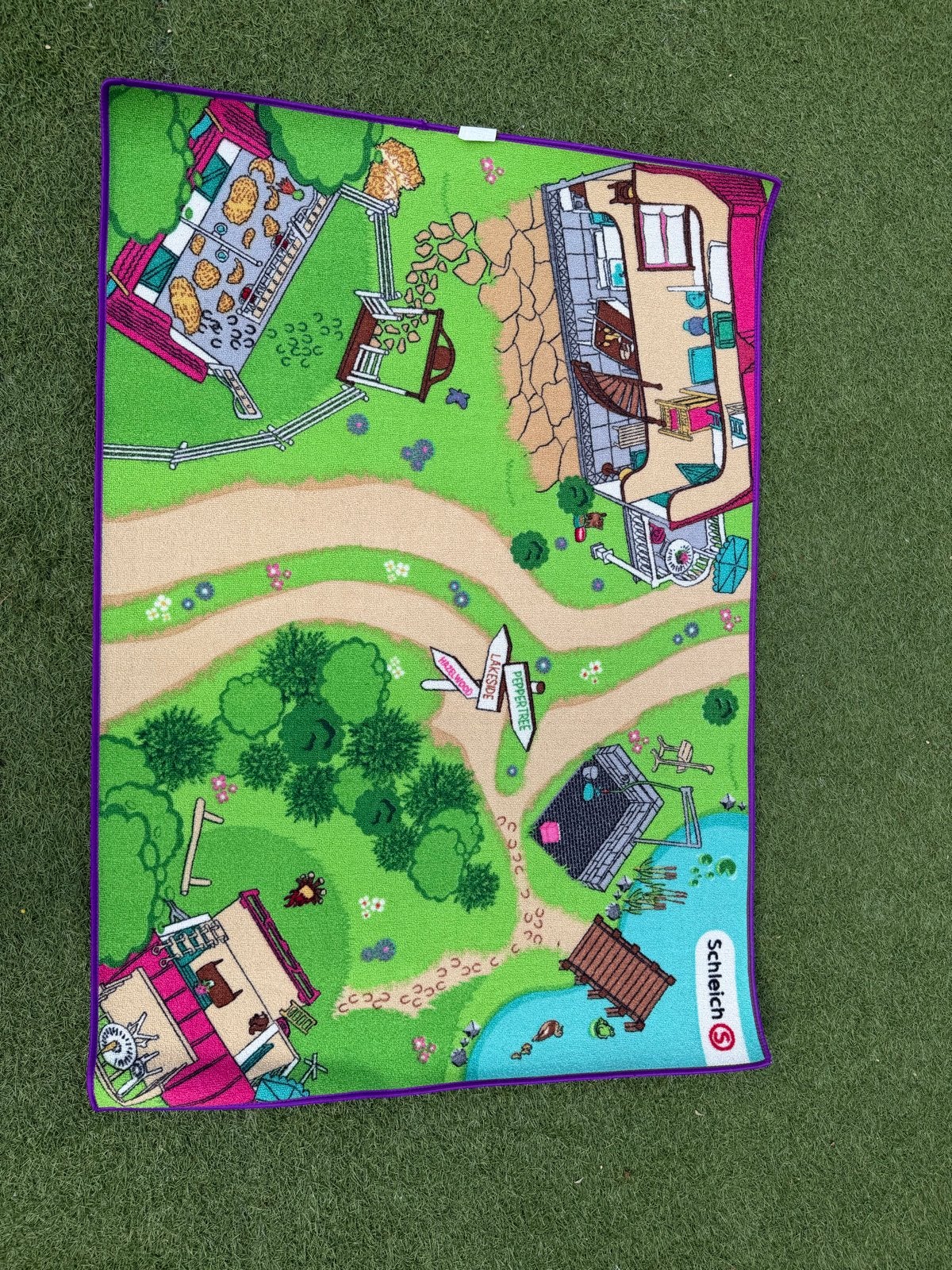 Nieuw Schleich speelkleed met boerderij en paarden, Ophalen, Nieuw