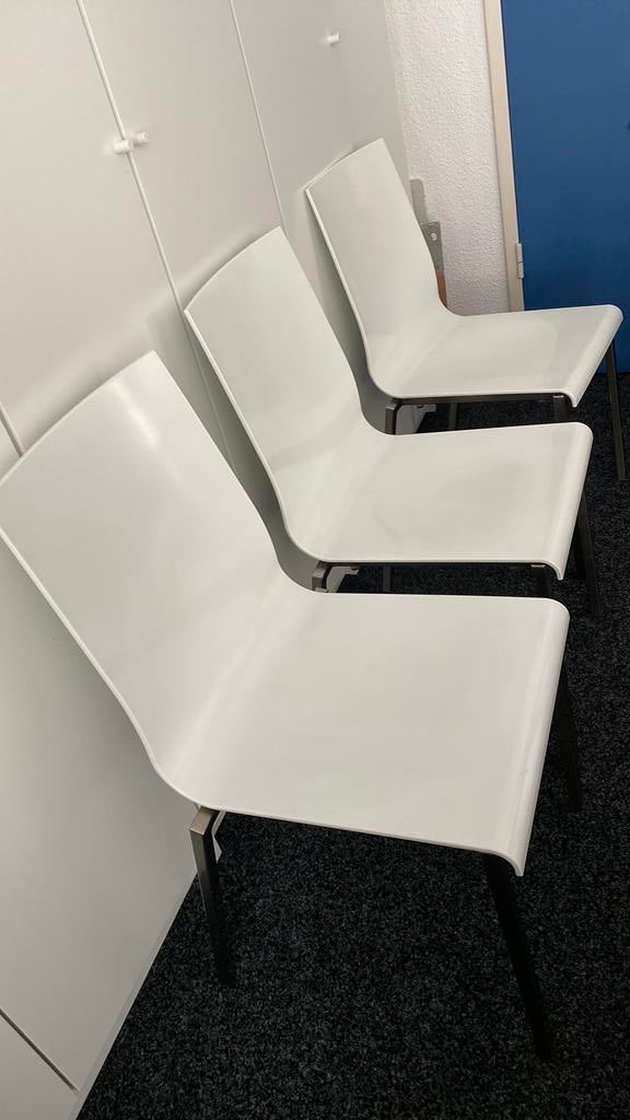 3 stoelen pedrali kuadra 1101, Ophalen, Wit, Twee