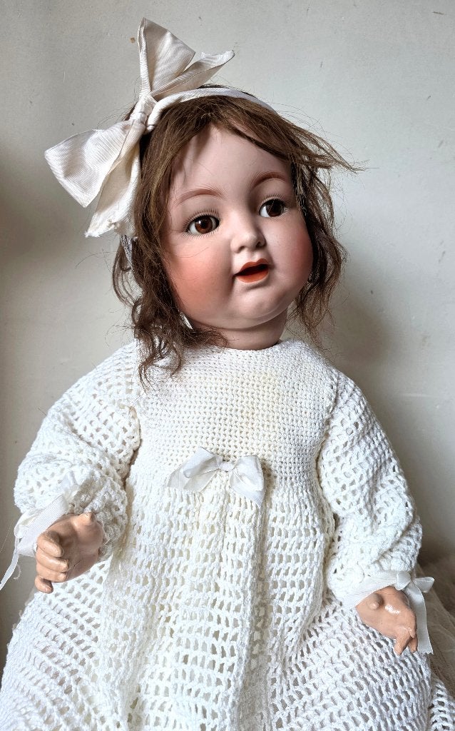 Grote antieke pop, simon & halbig 126, mein liebling baby, Verzamelen, Poppen, Ophalen of Verzenden, Gebruikt, Pop