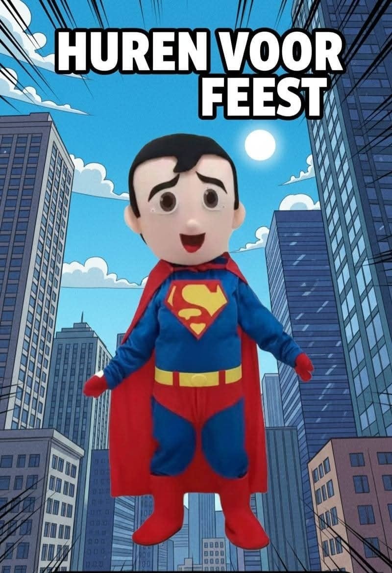 Super Men Mascotte Te Huur, Eén persoon, Ticket of Toegangskaart
