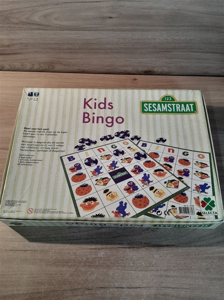 sesamstraat kids bingo - s6275, Verzenden, Zo goed als nieuw