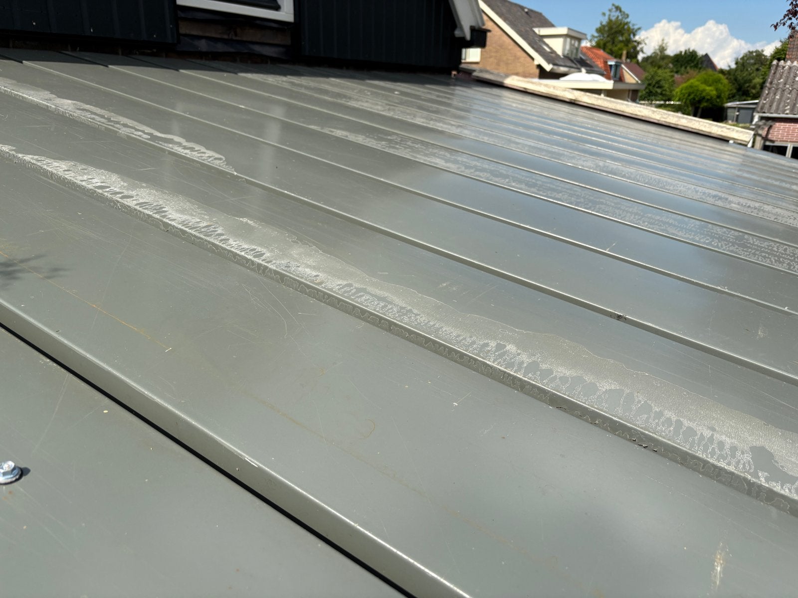 Dakplaten felsplaten 30cm breed, 265m2 totaal damwandprofiel, Doe-het-zelf en Verbouw, Dakpannen en Dakbedekking, Gebruikt, 15 m² of meer