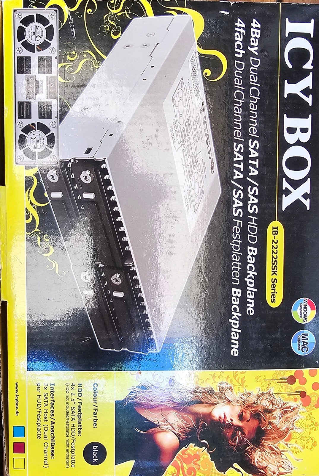 ICY BOX IB-2222SSK 4-Bay SATA/SAS HDD Backplane, Computers en Software, Harde schijven, Intern, Server, Nieuw, Ophalen of Verzenden