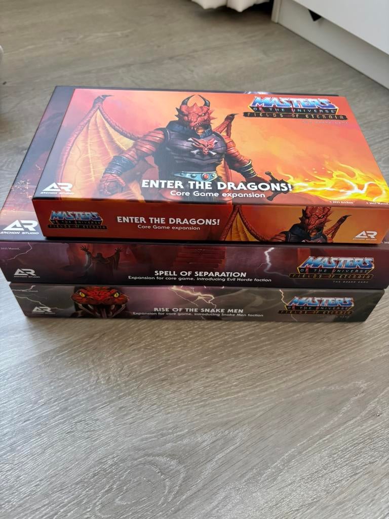 3 Fields of eternia expansions He man master of the universe, Vijf spelers of meer, Ophalen of Verzenden, Nieuw, Reisspel