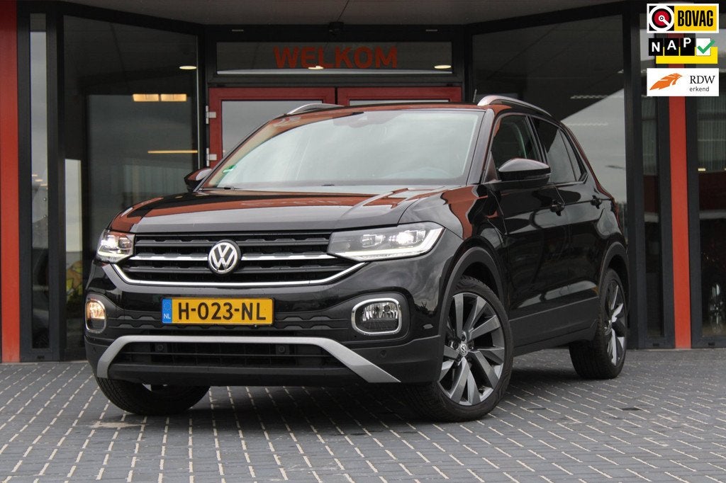 Volkswagen T-Cross 1.0 TSI Style, BTW, Camera, ACC, CarPlay,, Auto's, Volkswagen, Voorwielaandrijving, Gebruikt, Zwart, Origineel Nederlands