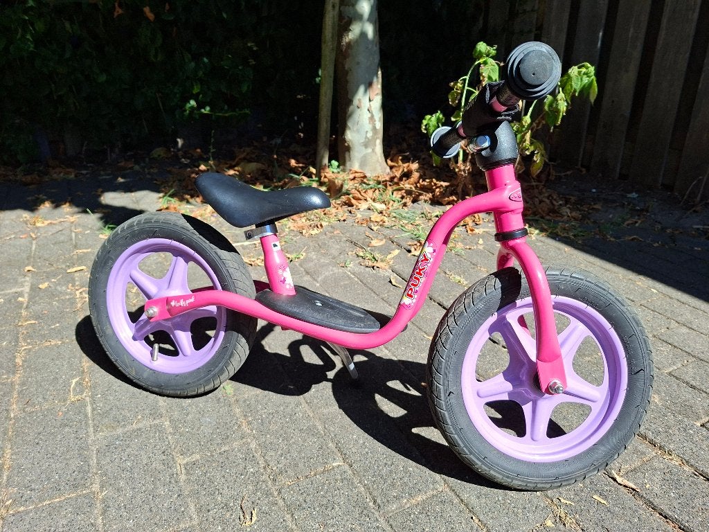 Puky loopfiets LR 1L roze / lila – luchtbanden, Ophalen, Zo goed als nieuw, Loopfiets