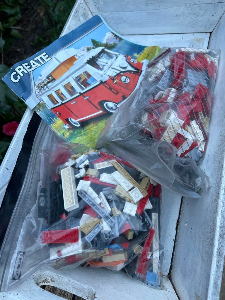CREATE Volkswagen bus camper bouwset, Ophalen, Gebruikt, Overige merken