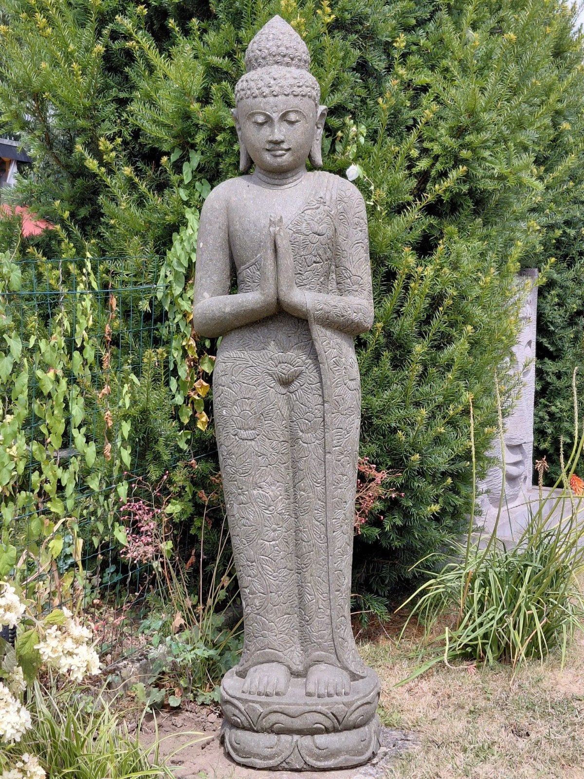 Boeddha beeld greenstone 180cm, Ophalen, Www.ibizasfeer.nl, Nieuw, Info@ibizasfeer.nl