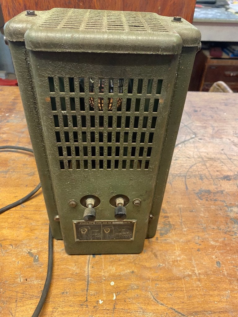 Philips acculader antiek, Ophalen