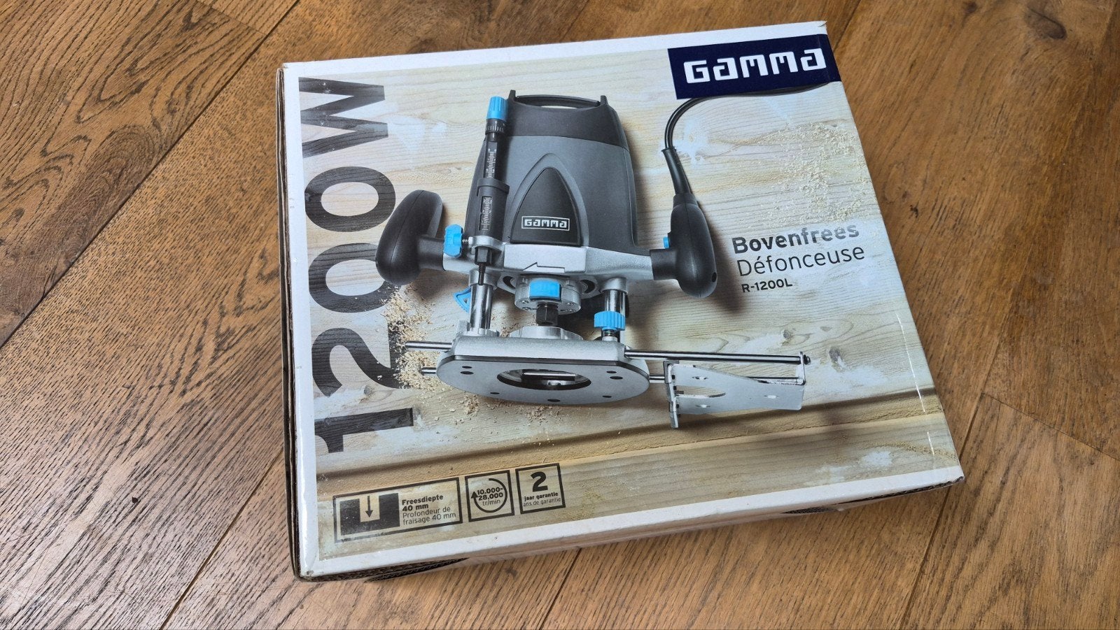 Gamma Bovenfrees 1200W - Zo goed als nieuw, Ophalen, Zo goed als nieuw, Bovenfrees, Gamma