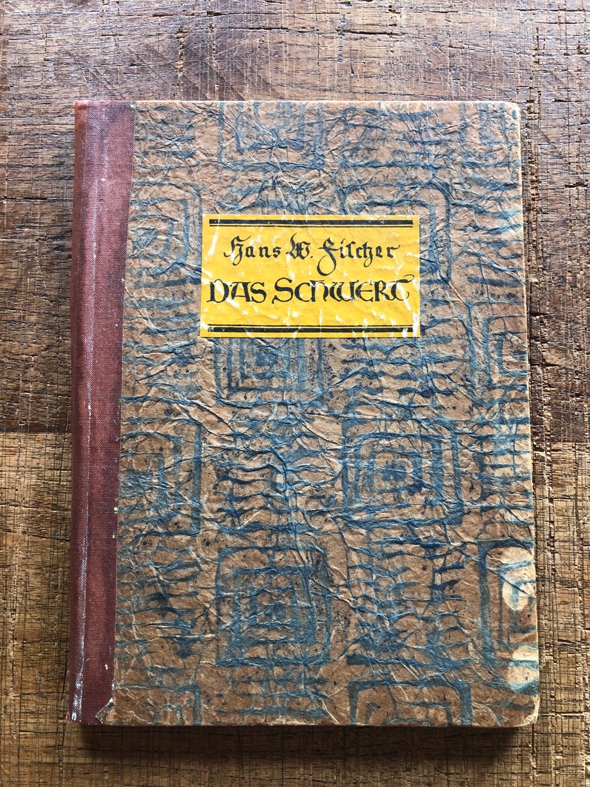 Hans W. Fischer - Das Schwert (1920) - Zeldzame uitgave, Ophalen of Verzenden, Gelezen, Eén auteur