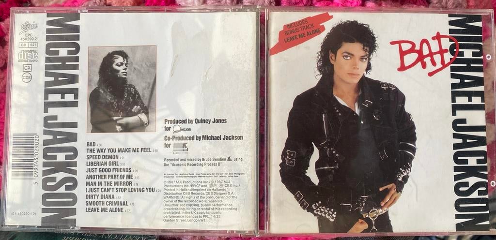 Michael Jackson cd bad, Ophalen of Verzenden