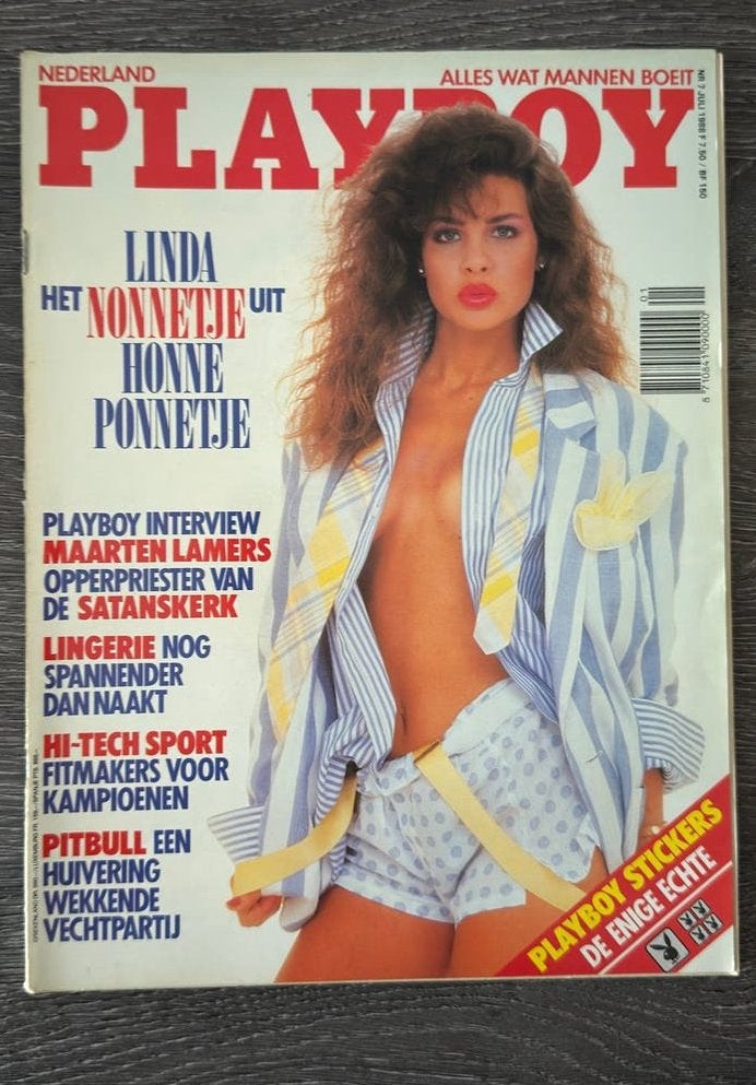 Playboy Nederland Juli 1988 - Linda Honne Ponnet, Ophalen of Verzenden, Zo goed als nieuw, Overige typen