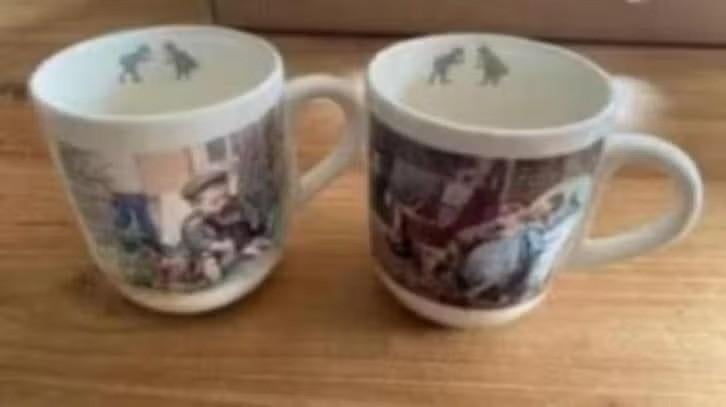 2 bekers/ mokken Ot en Sien, Huis en Inrichting, Keuken | Servies, Ophalen of Verzenden, Nieuw, Overige stijlen, Kop(pen) en/of Schotel(s)