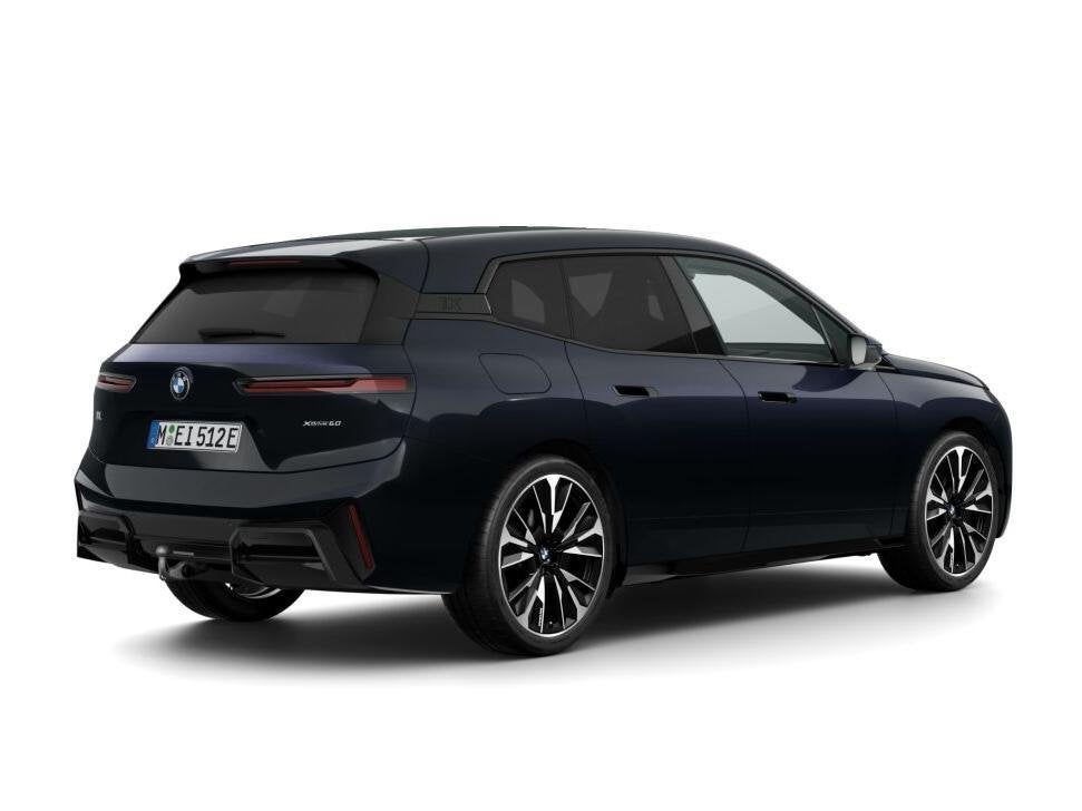 BMW iX xDrive60 M Sportpakket Pro | Innovation Pack | Harman, Auto's, BMW, Automaat, Stof, Zwart, Zwart