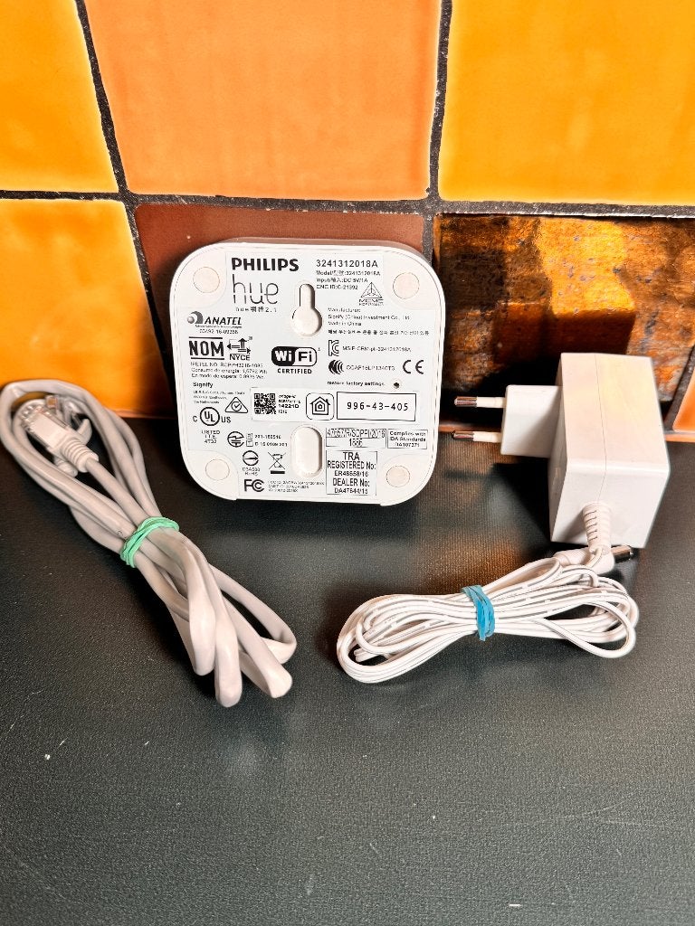 Philips Hue Bridge (incl kabels), Wit, Overige stijlen, Kunststof, Smart home compatibel