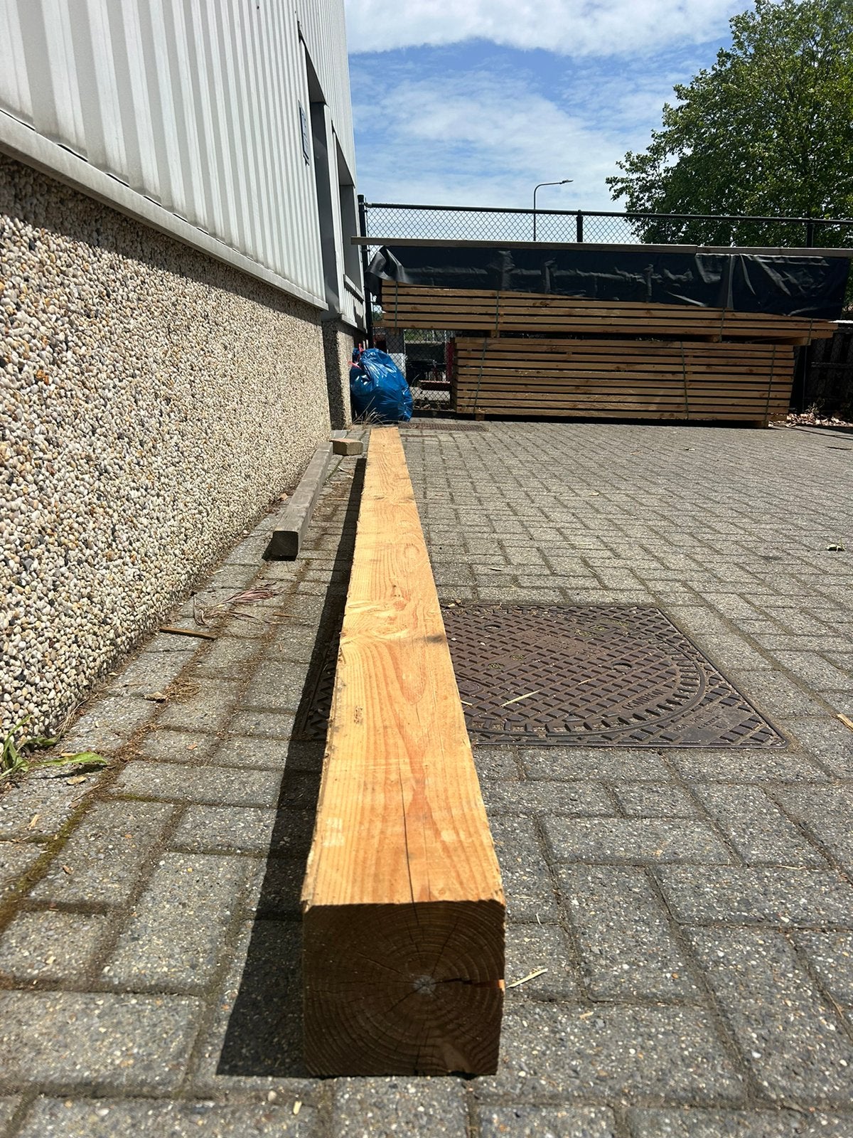 Douglas 15x15x400 cm b keuze, Tuin en Terras, Ophalen of Verzenden, Zo goed als nieuw