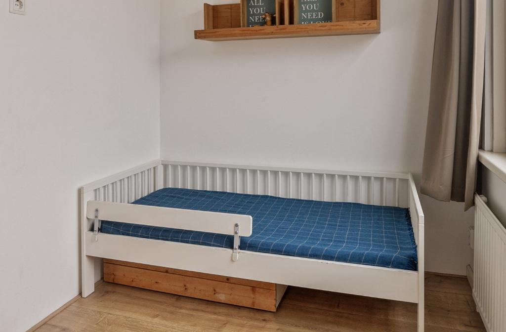 Peuterbed Ikea gulliver, met extra's., Gebruikt, 70 tot 85 cm, 140 tot 160 cm, Ophalen