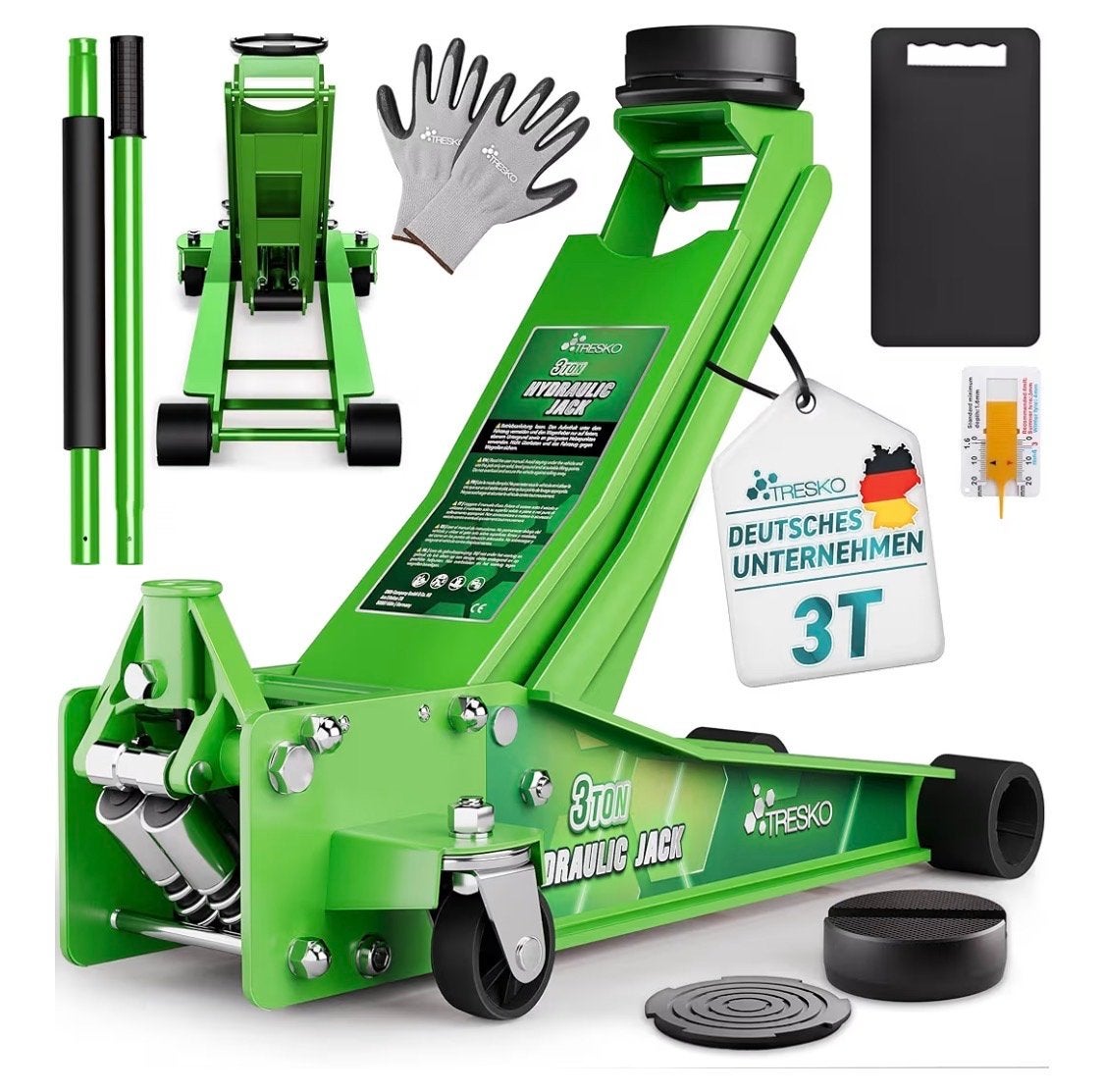 Tresko 3 ton garagekrik - Nieuw in verpakking, Ophalen, Nieuw, Hydraulisch, Garagekrik