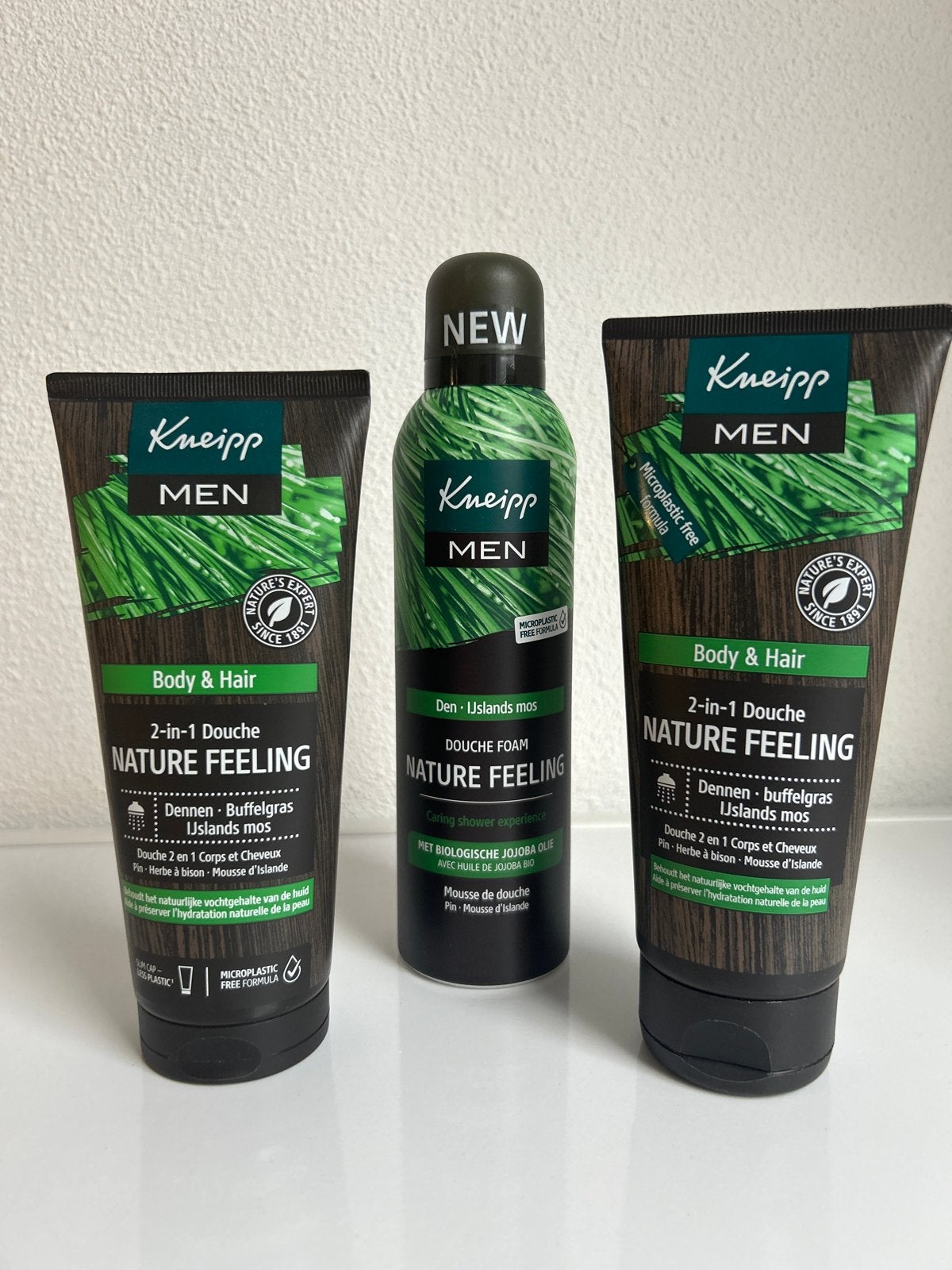 Kneipp Men Nature Feeling Doucheset (3 stuks), Ophalen of Verzenden, Nieuw, Bad & Douche