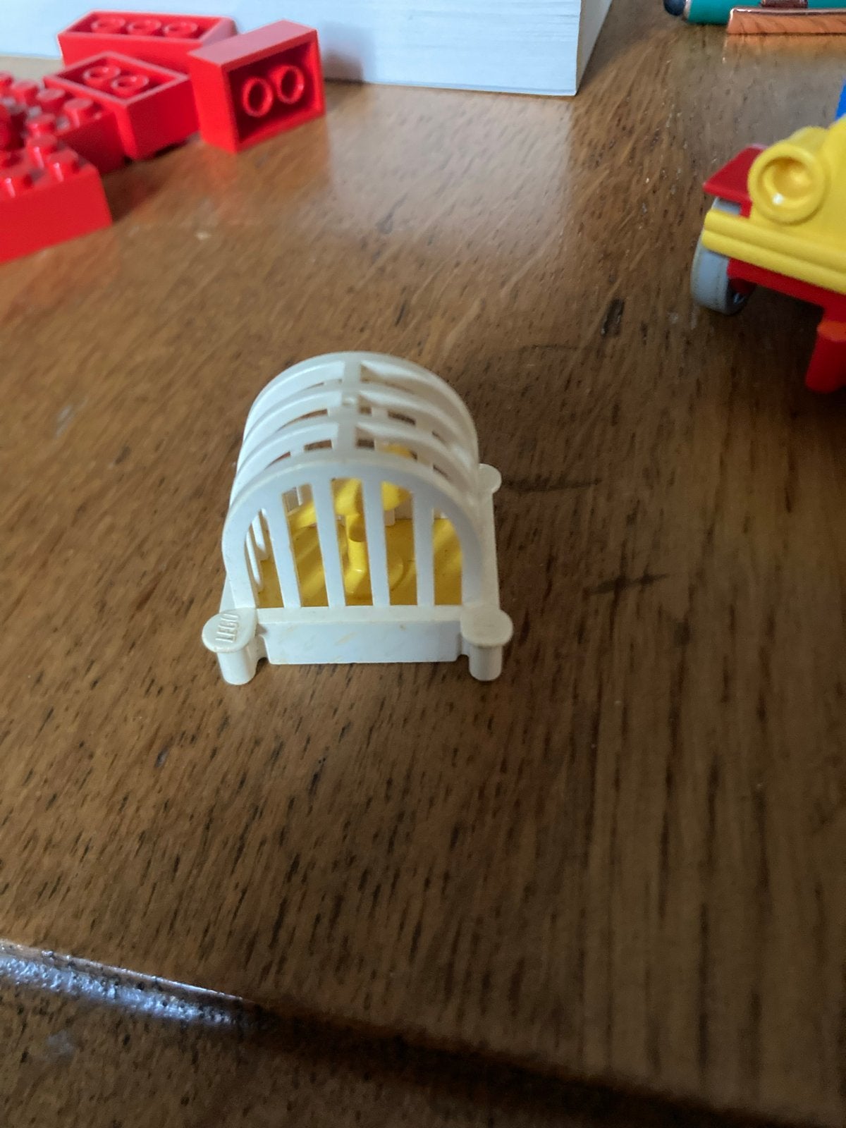 Zeldzaam Lego vogelkooitje met vogel - Vintage Duplo, Gebruikt, Overige thema's, Lego, Accessoire
