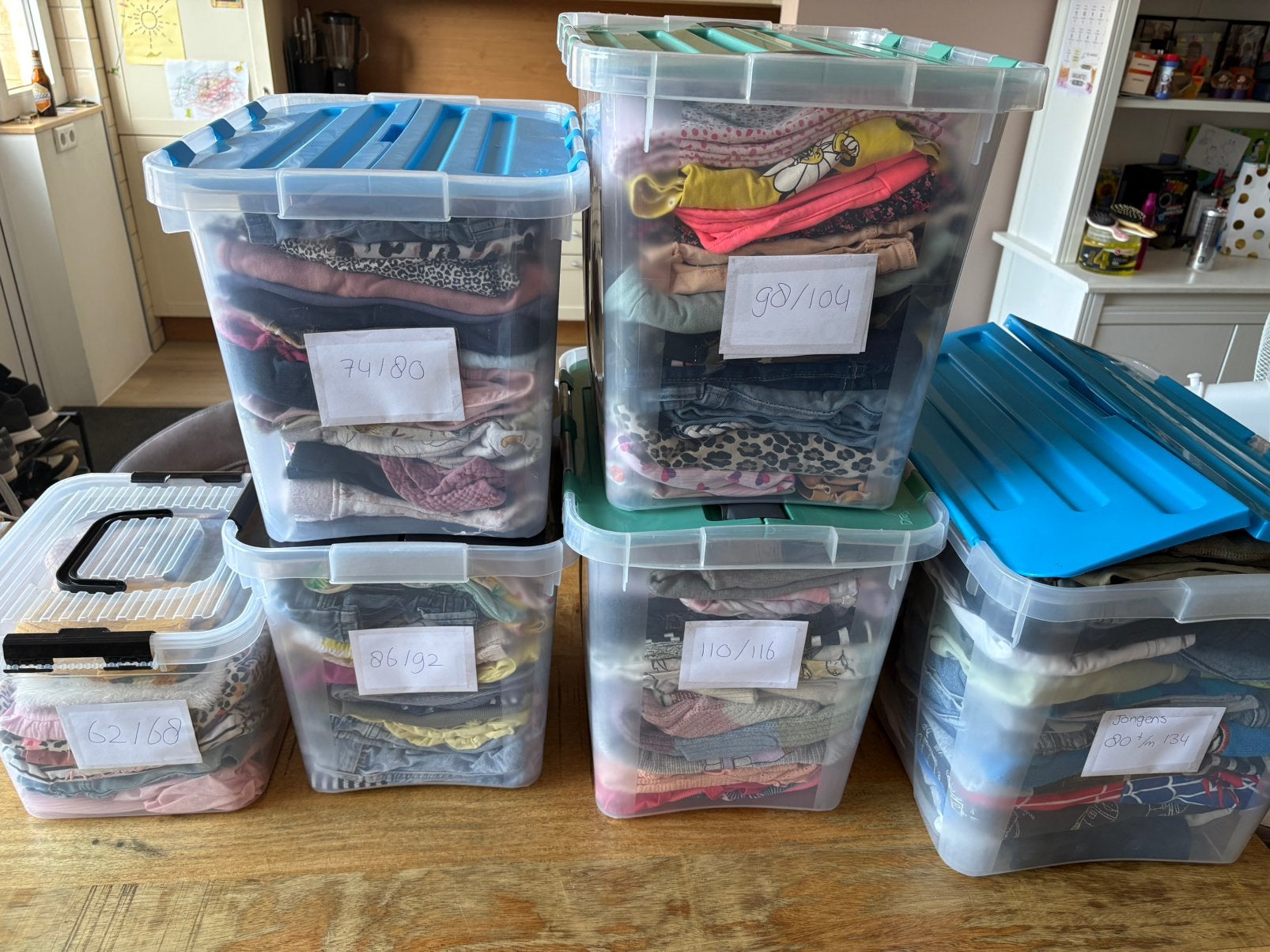 Kinderkleding meisjes & jongens maat 62 t/m 134 – €2 p.s., Ophalen, Zo goed als nieuw, Overige maten