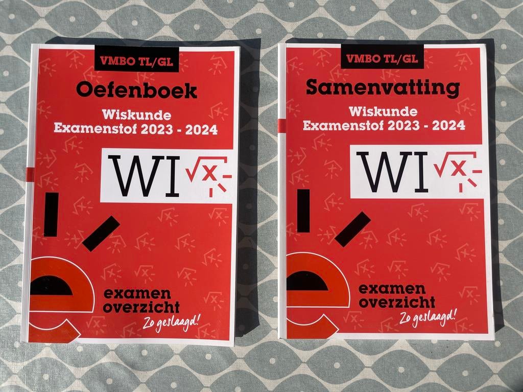 Examenoverzicht oefenboek & samenvatting - wiskunde - VMBO, Boeken, Ophalen of Verzenden, Zo goed als nieuw, VMBO, Wiskunde B
