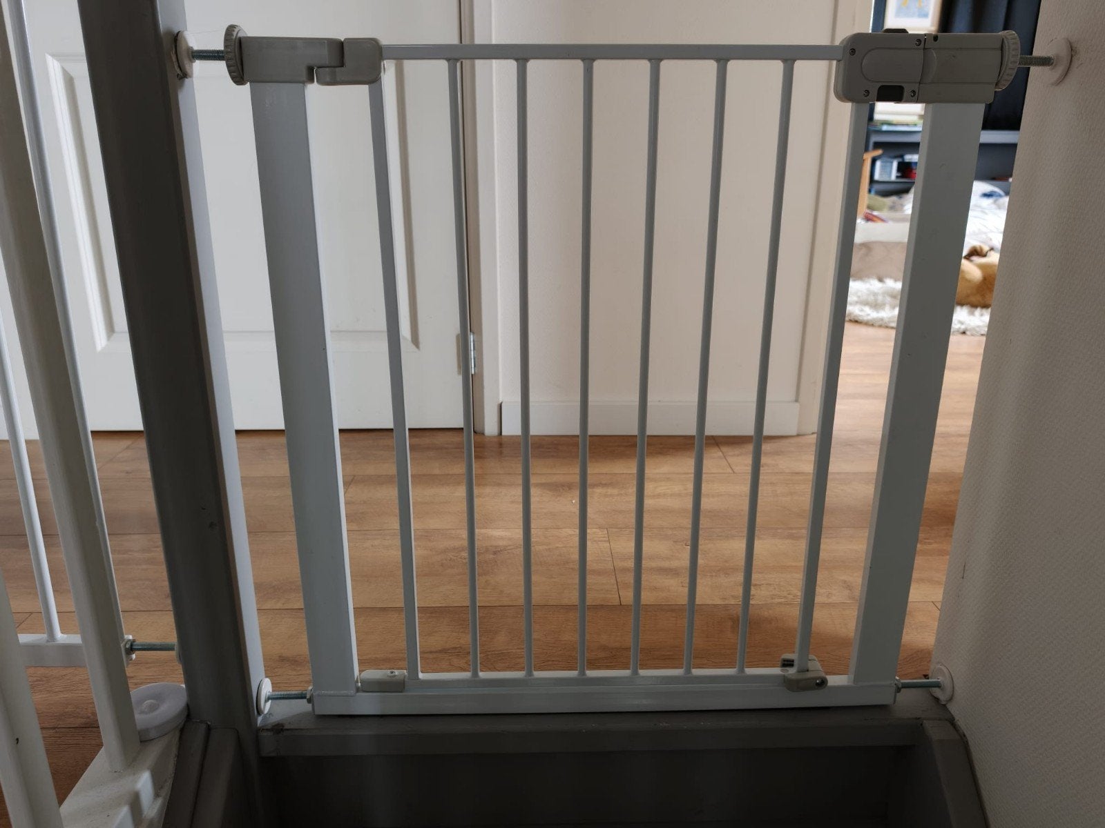 Traphekje 1: Safety 1st klembevestiging, Ophalen, Gebruikt, Klemhekje, Metaal of IJzer